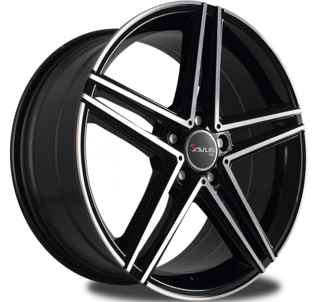 AC-515 7,5x 17 +45 5x112 AVUS 66,45 BLACK POLISHED